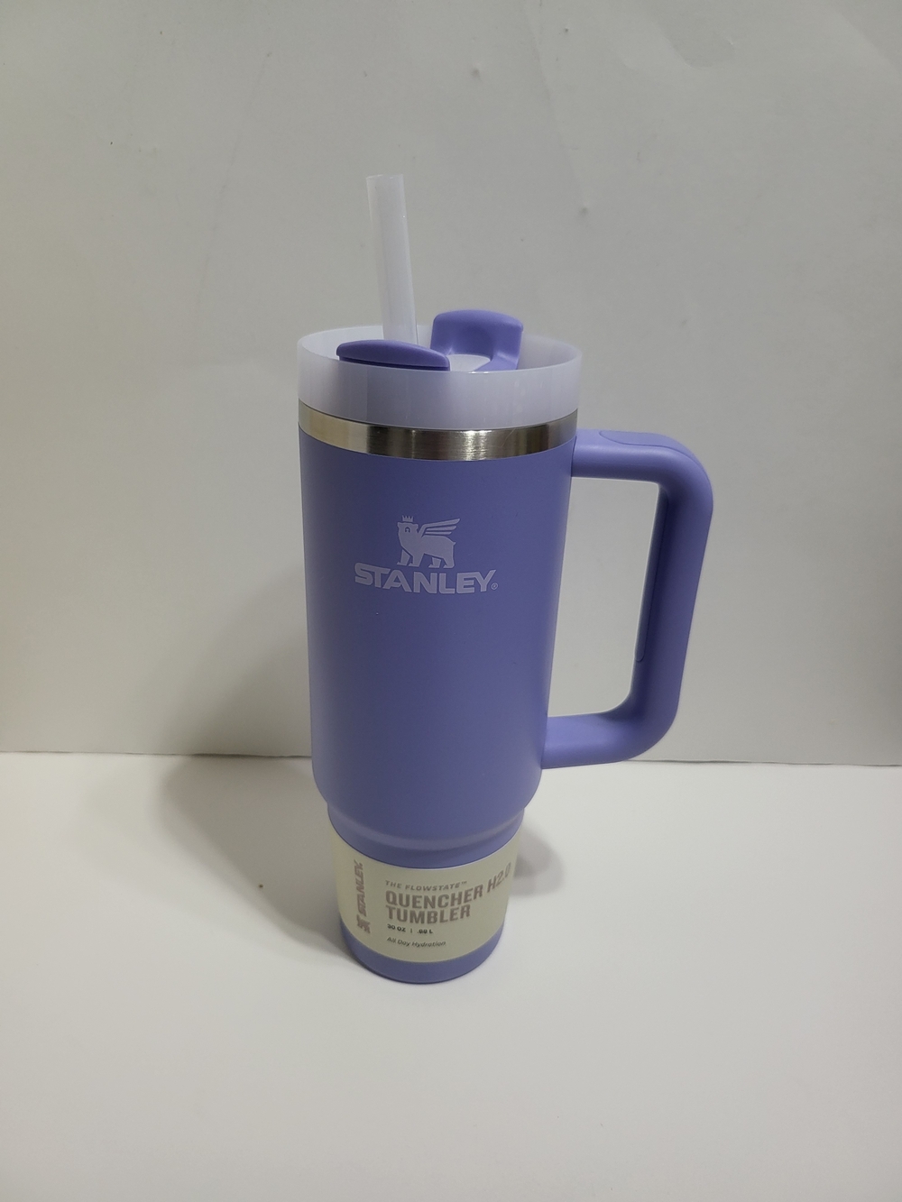 Stanley Lavender Insulated Travel Mug with Handle and Straw